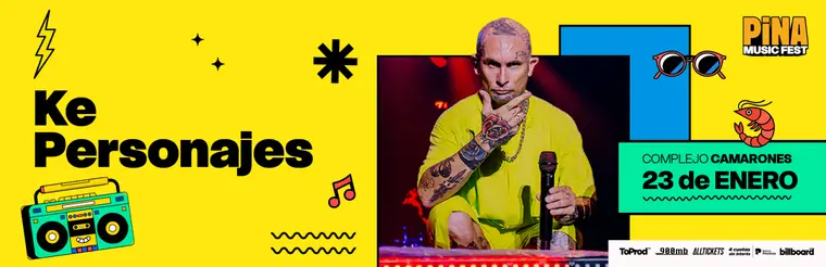 Flyer: Ke Personajes en el Pina Music Fest